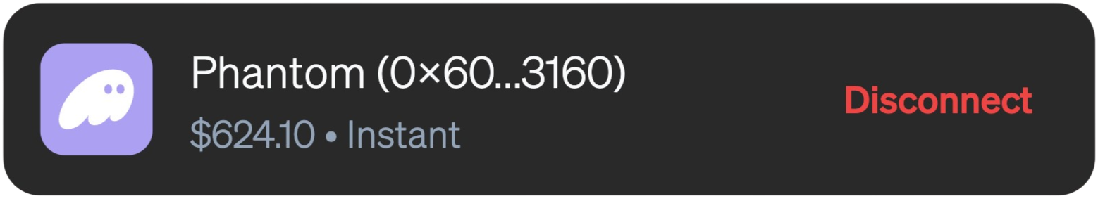 Phantom wallet connected